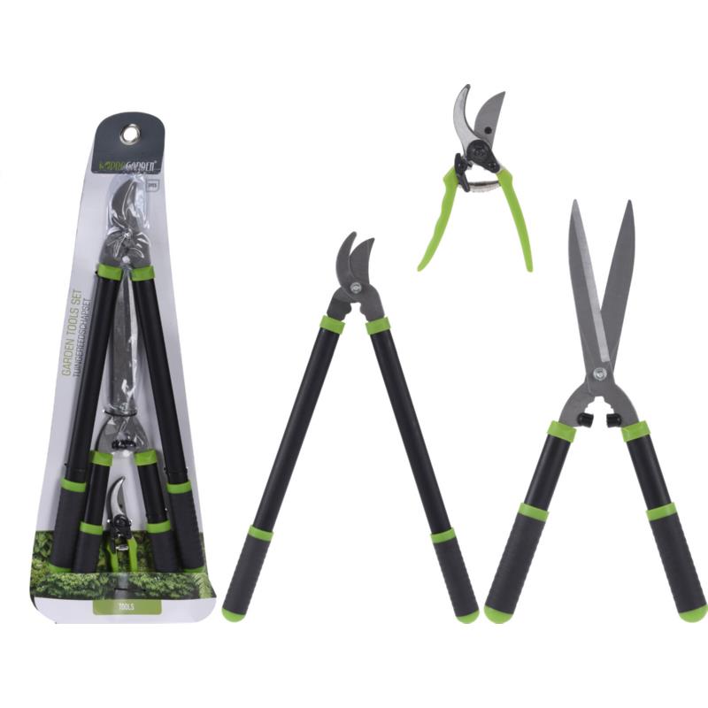 Tuingereedschap Pro Garden set 3-delig