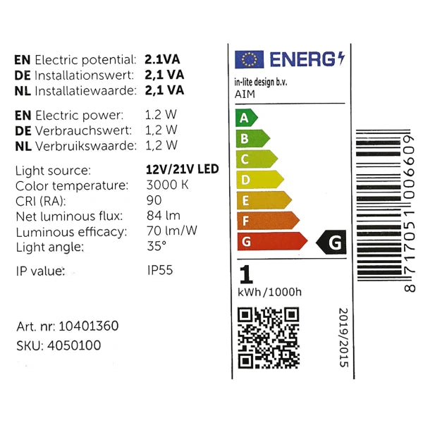 In-Lite LED Aim Extra Low 12V/1,2W