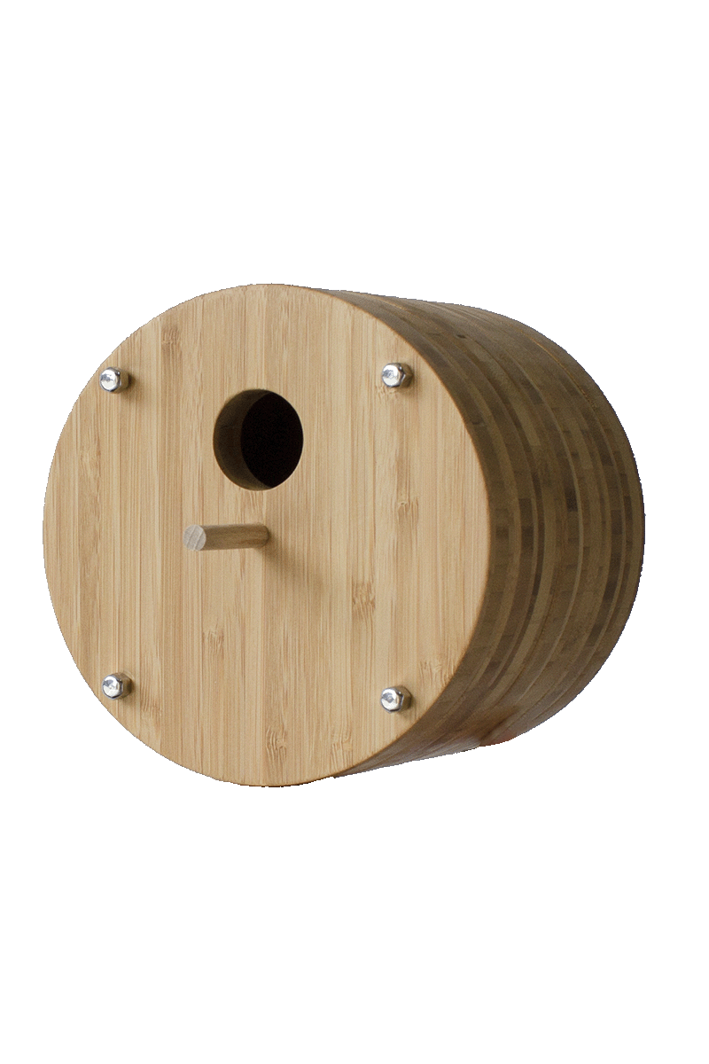 Vogelhuisje Fly Inn bamboe wand model