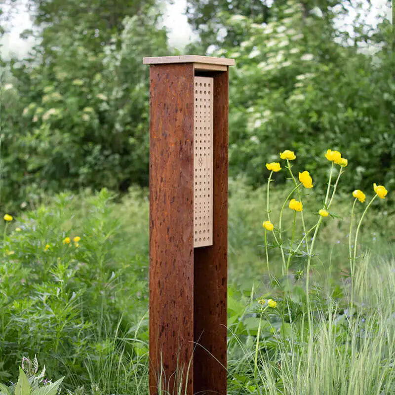 Insectenhotel wilde bijen High-End Cortenstaal
