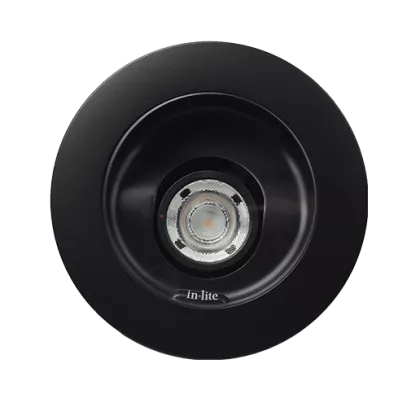 In-Lite LEDspot BIG NERO Update zwart rond 12V/6W