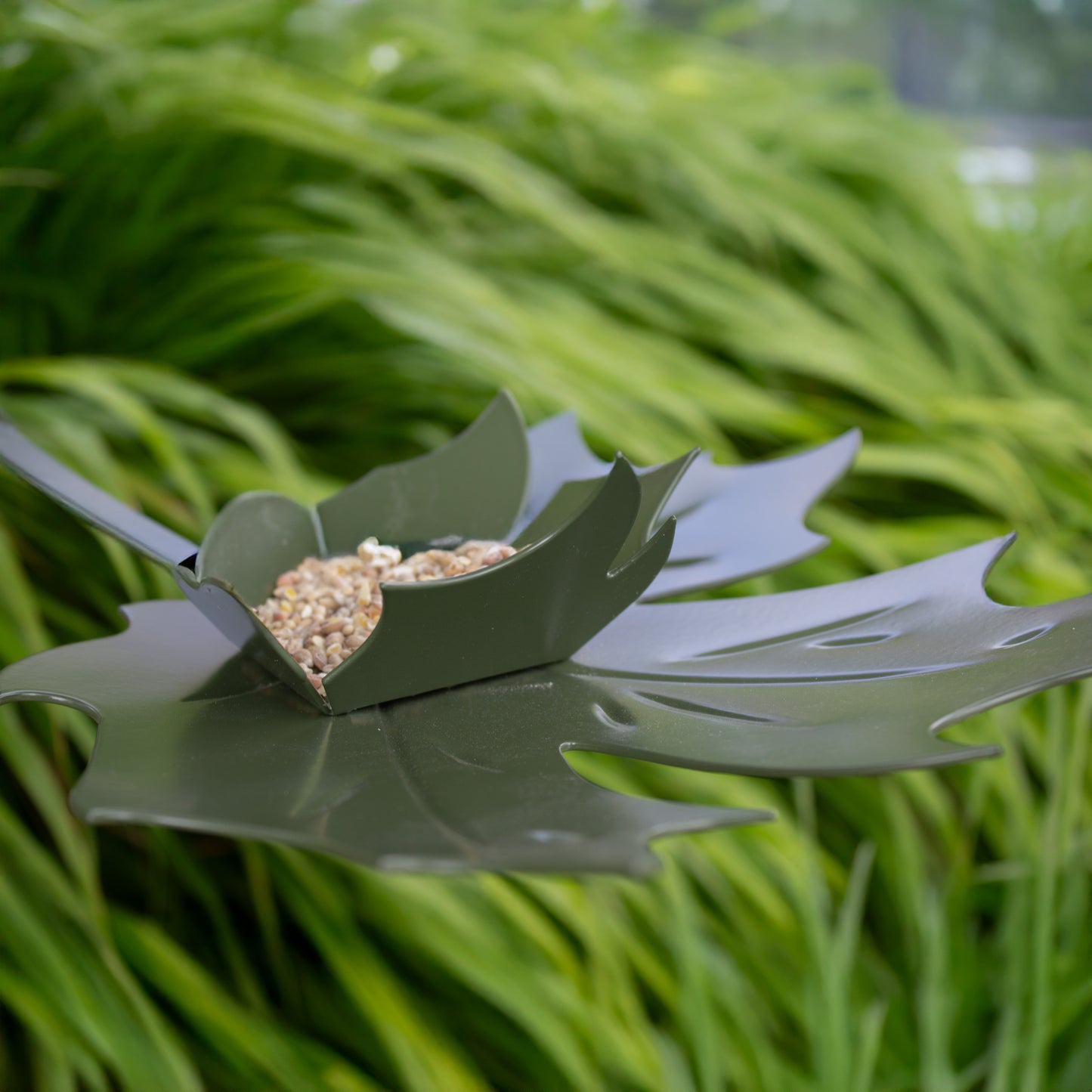 Vogelvoederschaal Leaf Me bruin