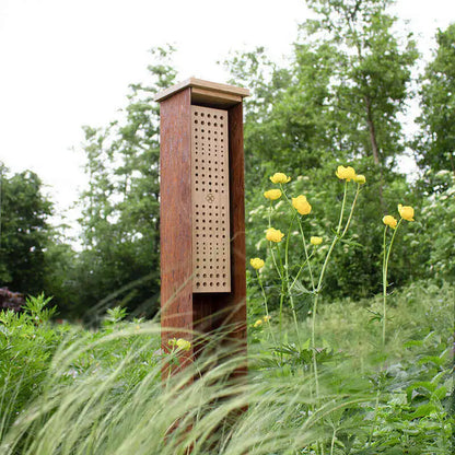 Insectenhotel wilde bijen High-End Cortenstaal