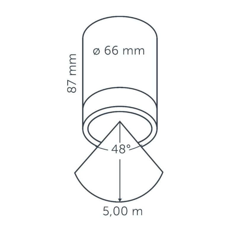 In-Lite LED spot Scope ceiling 12V/3W