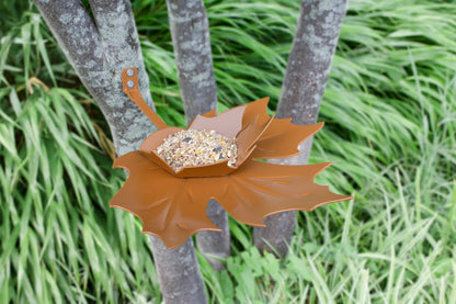 Vogelvoederschaal Leaf Me bruin