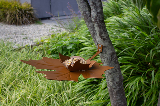 Vogelvoederschaal Leaf Me bruin