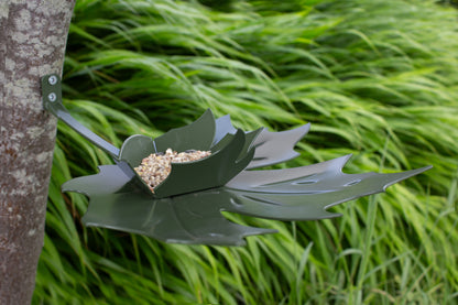 Vogelvoederschaal Leaf Me bruin