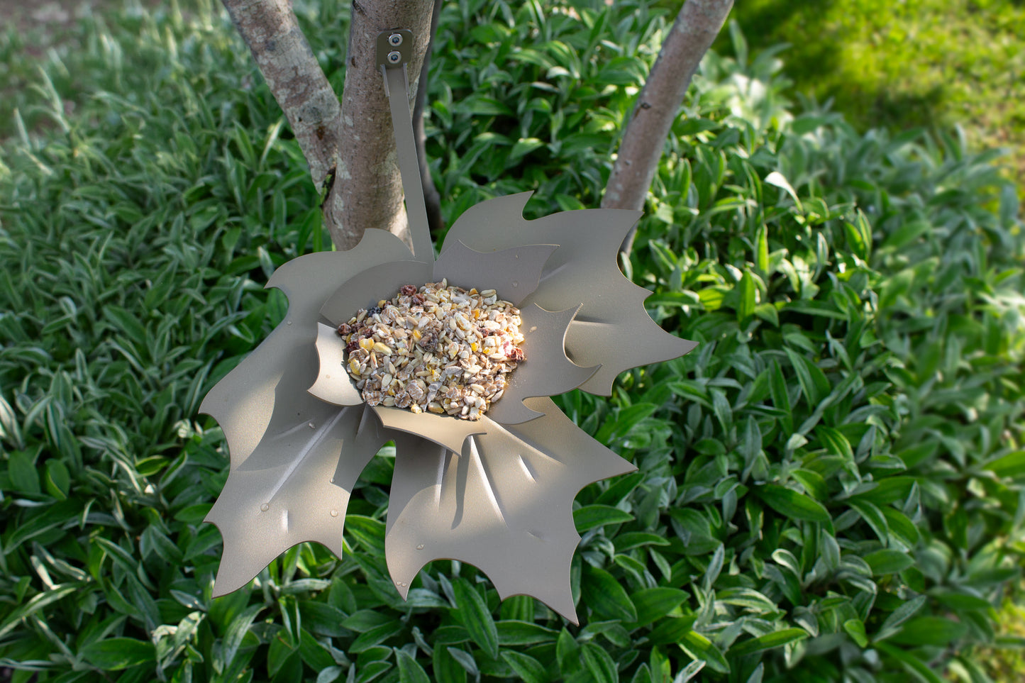Vogelvoederschaal- Leaf Me - Beige