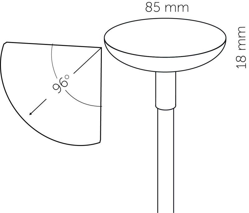 In-Lite Led Sway Extra Low Black 12v/1w